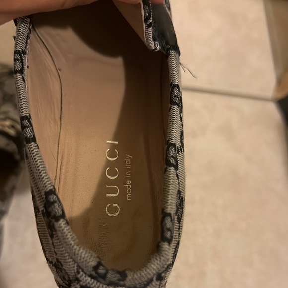Gucci Monogram Loafers with Buckle - Picture 5 of 8